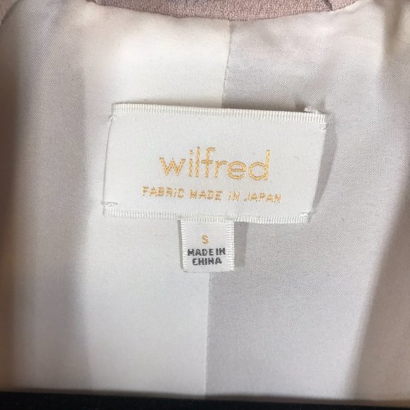 Aritzia Wilfred White and Pink Timber Moto Vest with waterfall neckline - Picture 5 of 9